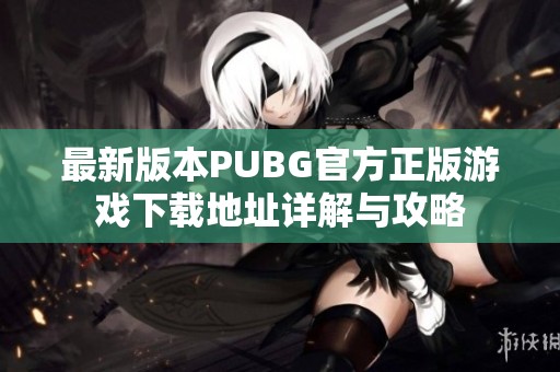 最新版本PUBG官方正版游戏下载地址详解与攻略