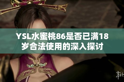 YSL水蜜桃86是否已满18岁合法使用的深入探讨