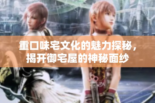 重口味宅文化的魅力探秘，揭开御宅屋的神秘面纱