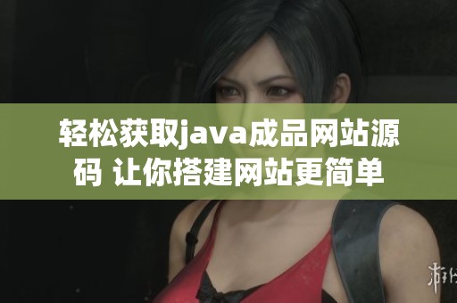 轻松获取java成品网站源码 让你搭建网站更简单