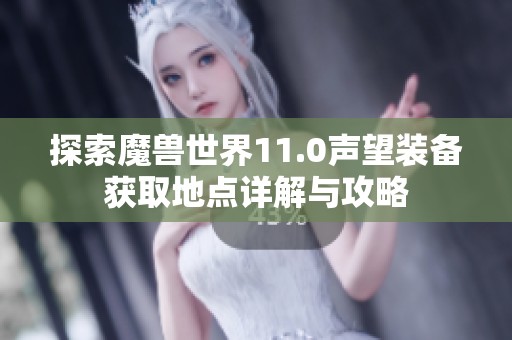 探索魔兽世界11.0声望装备获取地点详解与攻略