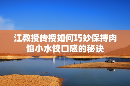 江教授传授如何巧妙保持肉馅小水饺口感的秘诀