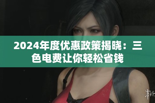 2024年度优惠政策揭晓：三色电费让你轻松省钱