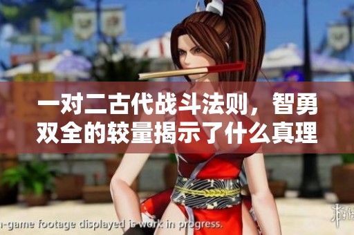 一对二古代战斗法则，智勇双全的较量揭示了什么真理