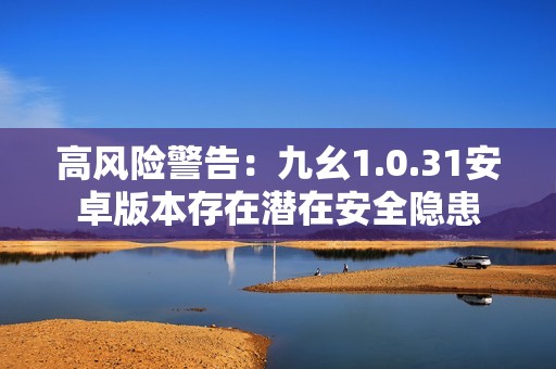 高风险警告：九幺1.0.31安卓版本存在潜在安全隐患