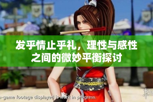 发乎情止乎礼，理性与感性之间的微妙平衡探讨