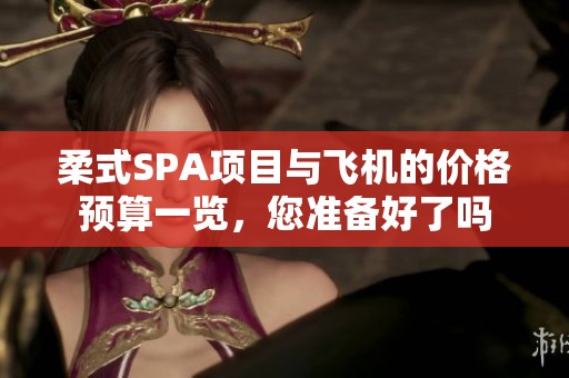 柔式SPA项目与飞机的价格预算一览，您准备好了吗