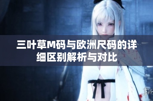 三叶草M码与欧洲尺码的详细区别解析与对比