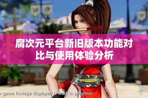 腐次元平台新旧版本功能对比与使用体验分析
