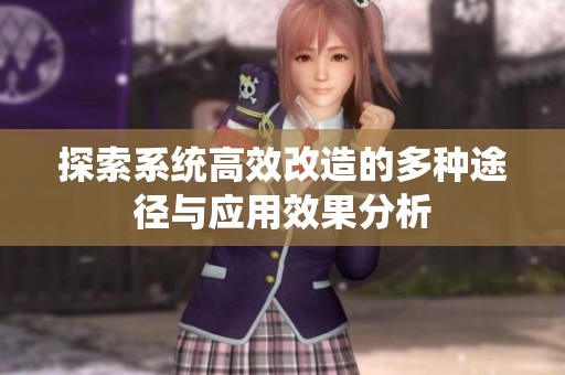 探索系统高效改造的多种途径与应用效果分析