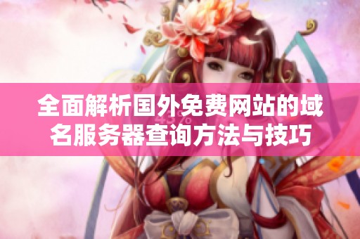 全面解析国外免费网站的域名服务器查询方法与技巧
