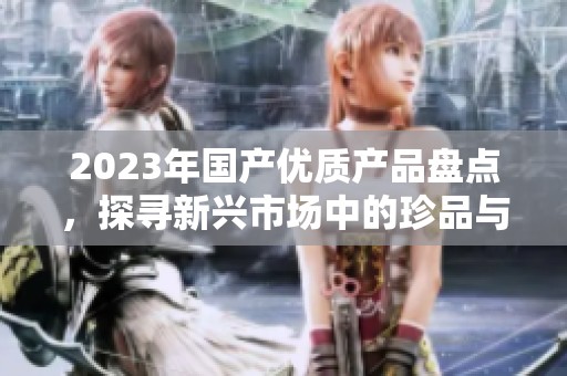 2023年国产优质产品盘点，探寻新兴市场中的珍品与亮点