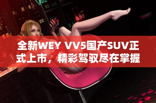 全新WEY VV5国产SUV正式上市，精彩驾驭尽在掌握之中