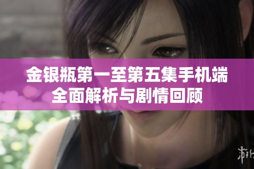 金银瓶第一至第五集手机端全面解析与剧情回顾