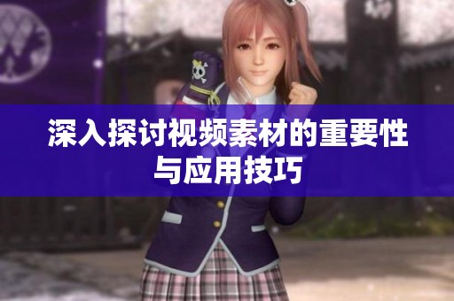 深入探讨视频素材的重要性与应用技巧