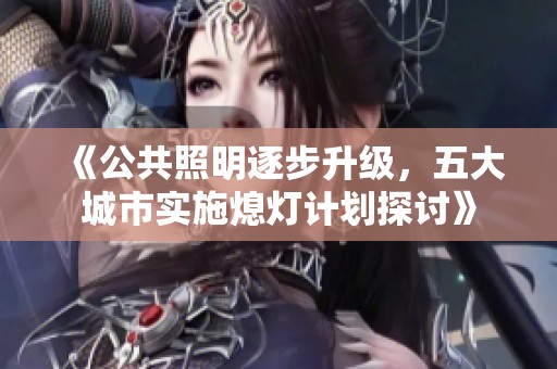 《公共照明逐步升级，五大城市实施熄灯计划探讨》