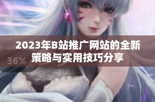 2023年B站推广网站的全新策略与实用技巧分享