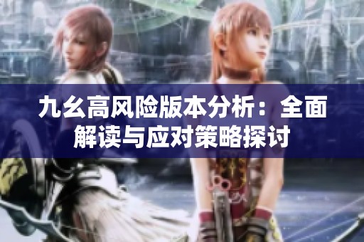九幺高风险版本分析：全面解读与应对策略探讨
