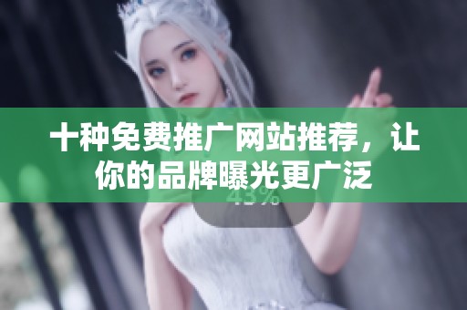 十种免费推广网站推荐，让你的品牌曝光更广泛