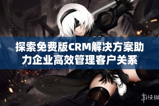 探索免费版CRM解决方案助力企业高效管理客户关系