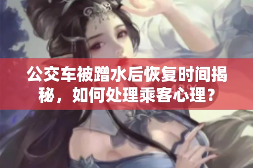 公交车被蹭水后恢复时间揭秘，如何处理乘客心理？
