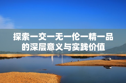 探索一交一无一伦一精一品的深层意义与实践价值