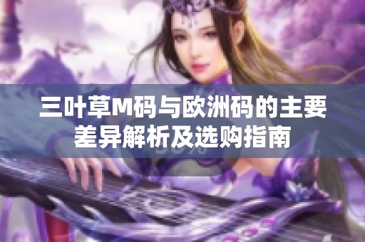 三叶草M码与欧洲码的主要差异解析及选购指南