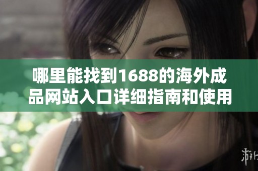 哪里能找到1688的海外成品网站入口详细指南和使用技巧