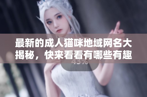 最新的成人猫咪地域网名大揭秘，快来看看有哪些有趣的名字吧！