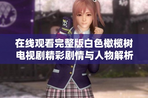 在线观看完整版白色橄榄树电视剧精彩剧情与人物解析尽在其中