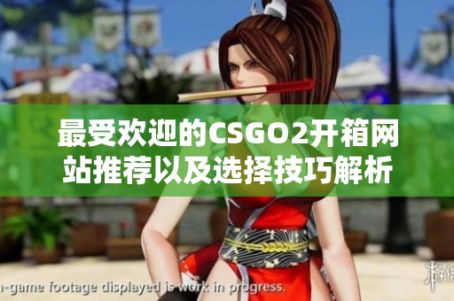 最受欢迎的CSGO2开箱网站推荐以及选择技巧解析