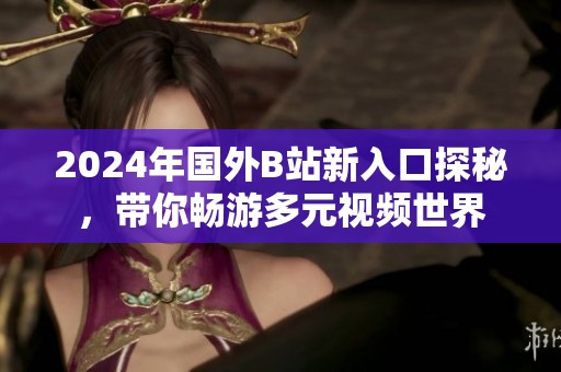 2024年国外B站新入口探秘，带你畅游多元视频世界
