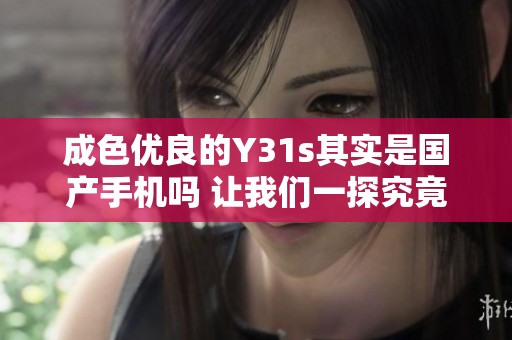 成色优良的Y31s其实是国产手机吗 让我们一探究竟