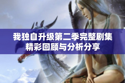我独自升级第二季完整剧集精彩回顾与分析分享