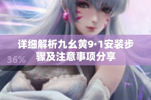 详细解析九幺黄9·1安装步骤及注意事项分享