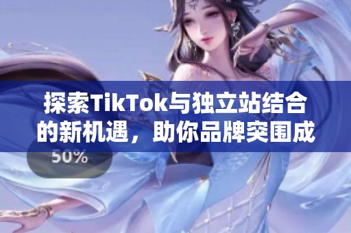 探索TikTok与独立站结合的新机遇，助你品牌突围成功