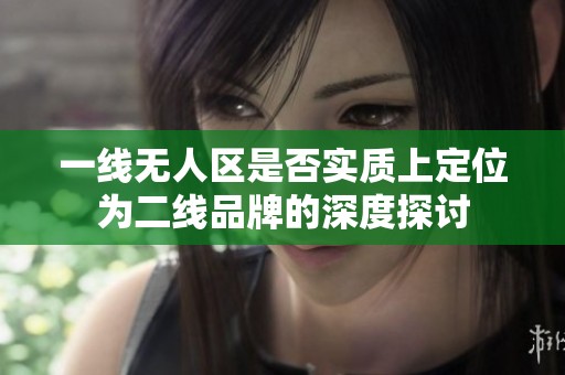 一线无人区是否实质上定位为二线品牌的深度探讨