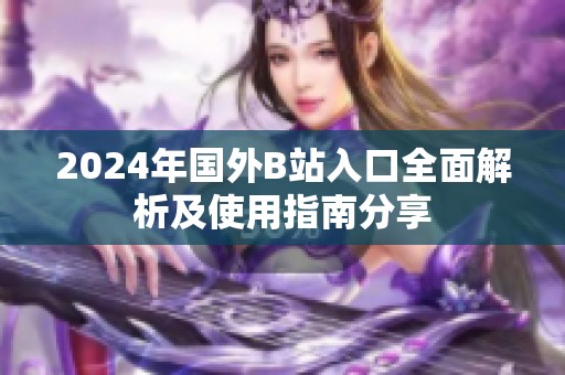 2024年国外B站入口全面解析及使用指南分享