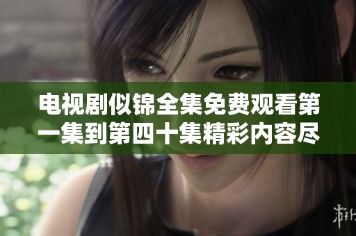 电视剧似锦全集免费观看第一集到第四十集精彩内容尽在此处